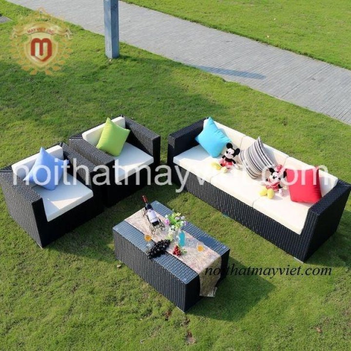 Bàn Ghế Sofa Mây Tre BGSF001